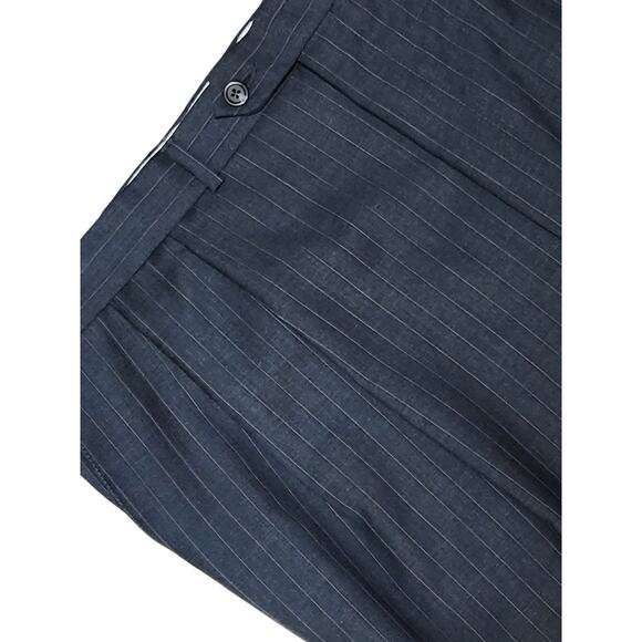 Men's Chaps Ralph Lauren Pinstripe Suit Set - Made in Canada Woolmark 42" Waist - Picture 8 of 12